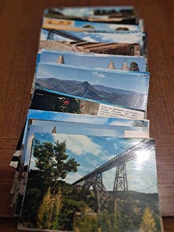 Frankrijk - Stad en Landschap - Ansichtkaart album (700) -, Verzamelen, Gelopen