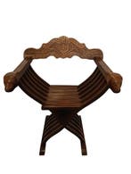 Chaise pliante - Savonarola - Noyer - Sedia Savonarola