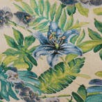 BA160 - Tissu gobelin tropical avec feuilles de Monstera et