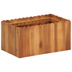 vidaXL Plantenbak verhoogd 50x30x25 cm massief acaciahout, Verzenden, Nieuw