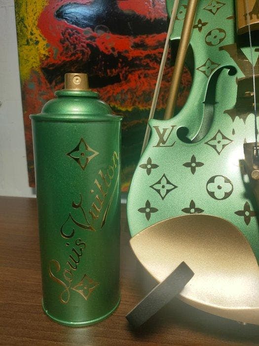 fp pop art - Louis vuitton violon et Capsule vert avocat, Antiquités & Art, Art | Objets design