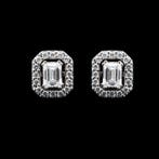 Oorbellen - 18 karaat Witgoud - 1.38ct. tw. Diamant