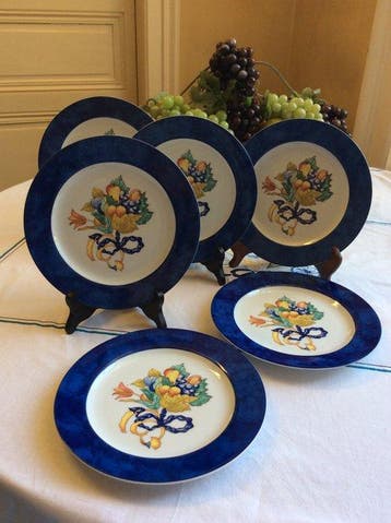 Bernardaud & Co. Limoges - Assiette (6) - Porcelaine -, Antiek en Kunst
