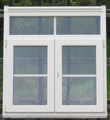 pvc raam , chassis , venster , kozijn 115 x 126 creme 9001, Ophalen of Verzenden, Raamkozijn