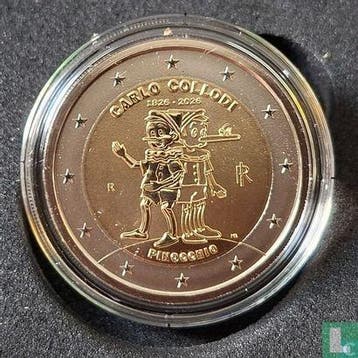Italië 2 euro 2026 (REVERSE PROOF) 200ste geboortedag va.., Timbres & Monnaies, Verzenden, Losse munt