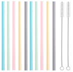 Fako Bijoux - Siliconen Rietjes Set Pastel - 10 Herbruikbare, Verzenden