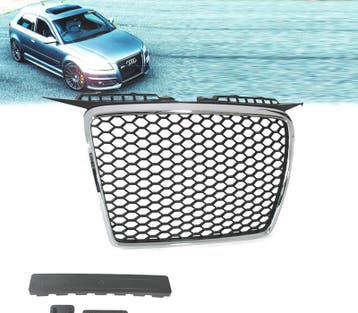 CALANDRE AUDI A3 8P 8PA 05-08 LOOK RS CHROME, Verzenden, Nieuw