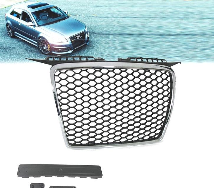 CALANDRE AUDI A3 8P 8PA 05-08 LOOK RS CHROME, Autos : Pièces & Accessoires, Carrosserie & Tôlerie, Envoi