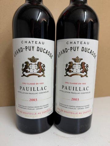 2003 Château Grand-Puy Ducasse - Pauillac - 2 Flessen (0.75