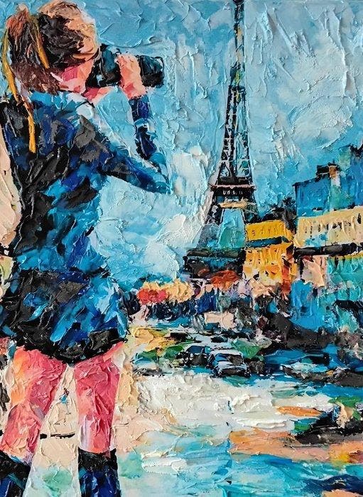 Gottardo Valeria (XX) - Return to Paris, Antiek en Kunst, Curiosa en Brocante