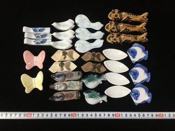 Japanese - Beeld, Collection of 30 Vintage Japanese Ceramic, Antiek en Kunst