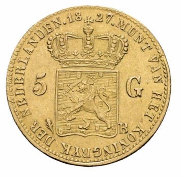 Nederland. Willem I. 5 Gulden 1827