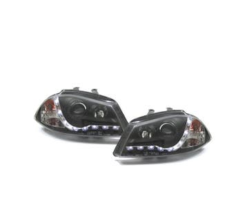 Phares Pour Seat Ibiza 6L 02-08 Diurnes Fond Noir, Verzenden, Nieuw