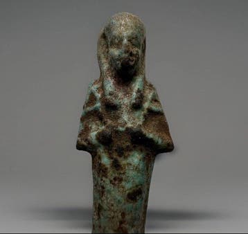 Oude Egypte, derde tussenperiode Faience Shabti (Zonder