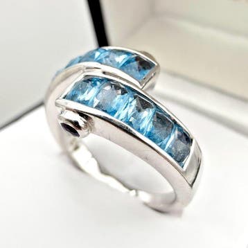 Zonder minimumprijs - Harry Ivens - Ring Zilver - Blauwe