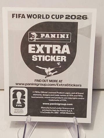 2026 Panini World Cup Stickers Cristiano Ronaldo Extra, Nieuw