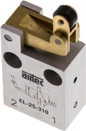 3/2 M5 NC Vanne Inactive À Rouleau 0-12bar/0-168psi Airtec, Verzenden, Nieuw