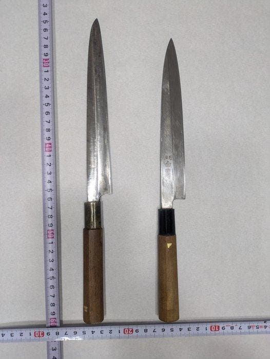 Keukenmes - Staal, Hout - Japan - Traditioneel Japanse, Antiek en Kunst, Antiek | Keukengerei