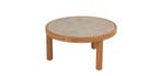 4 Seasons Outdoor Finn teak loungetafel met keramisch blad Ø, Nieuw