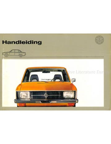 1971 VOLKSWAGEN K70 INSTRUCTIEBOEK NEDERLANDS, Auto diversen, Handleidingen en Instructieboekjes