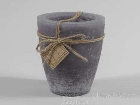 Tuinkaars garden candle large rustiek 50 uur cool grey, Huis en Inrichting, Woonaccessoires | Kunstplanten en Kunstbloemen, Nieuw