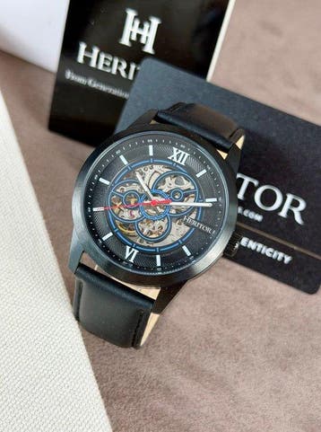 Heritor - Automatic Jomas Semi-Skeleton - Black - Sans prix, Handtassen en Accessoires, Nieuw