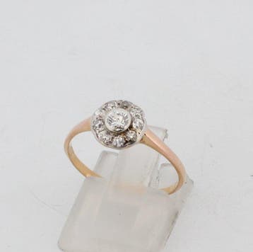 Sans prix de réserve - Bague - 18 carats Or jaune Diamant