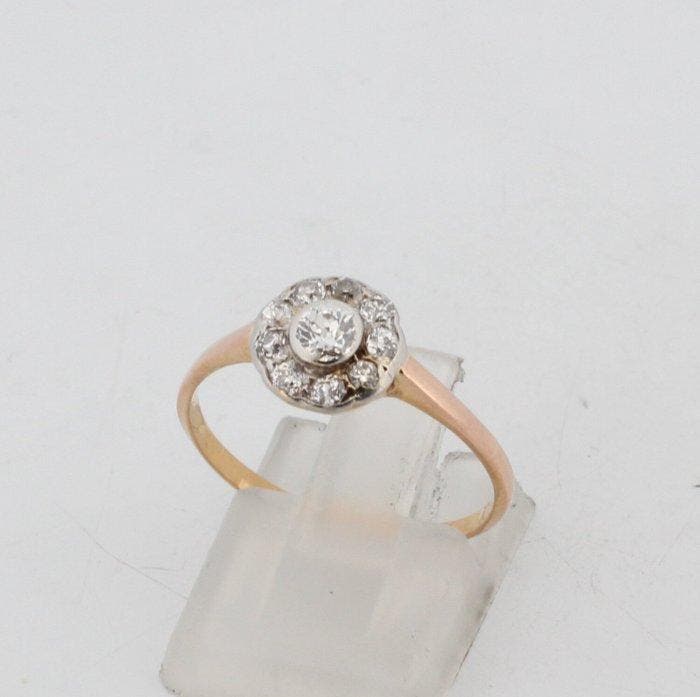 Sans prix de réserve - Bague - 18 carats Or jaune Diamant, Bijoux, Sacs & Beauté, Bagues