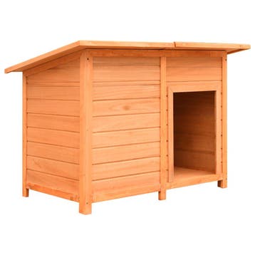 vidaXL Hondenhok 120x77x86 cm massief grenenhout en vuurhout, Verzenden