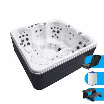 Spa Malibu | 5 persoons | Jacuzzi | 220 x 220 x 93 cm, Tuin en Terras, Ophalen, Nieuw, Vast
