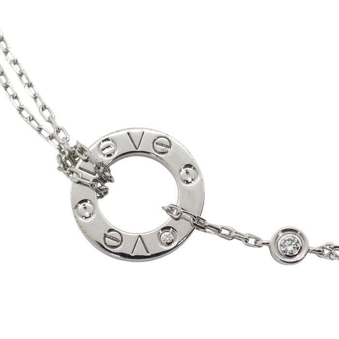 Cartier - Bracelet - Love - 18 carats Or blanc - 2 Diamants, Handtassen en Accessoires, Antieke sieraden