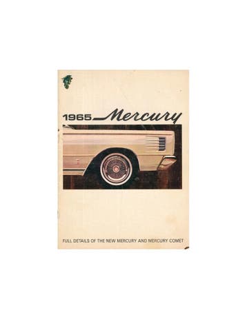 1965 MERCURY PROGRAMMA BROCHURE ENGELS, Nieuw