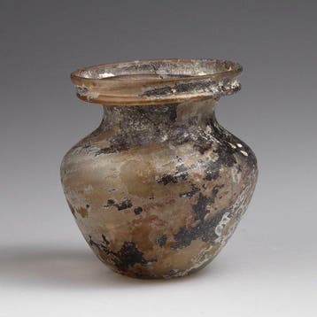 Oud-Romeins, Keizerrijk Glas paarsbruine vaas - 78 mm
