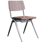 Stoel | Hout/Metaal | Donkerbruin Walnoot | Grijs Frame |, Verzenden, Nieuw in verpakking