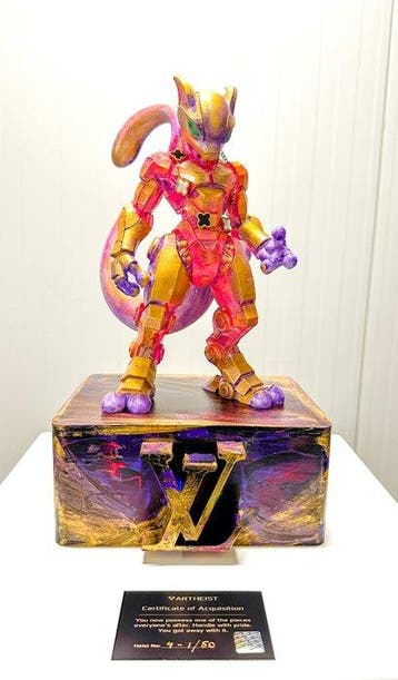 sculptuur, Mewtwo Celestial X LV - 35 cm - Plastic - 2026, Nieuw