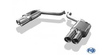 FOX Chrysler 300C SRT8 einddemper rechts/links - 2x100 type, Verzenden