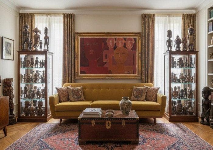 Michel Bourgeois (1933-2020) - Les Idoles, Antiek en Kunst, Kunst | Schilderijen | Klassiek