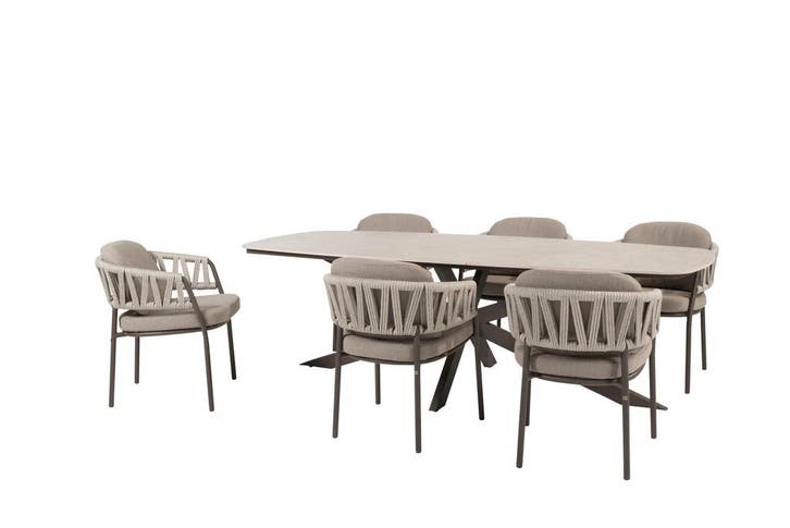Taste by 4 Seasons Calma tuinset Terre met Prado tafel 240, Tuin en Terras, Tuinsets en Loungesets