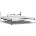 vidaXL Bedframe metaal grijs 180x200 cm, Verzenden