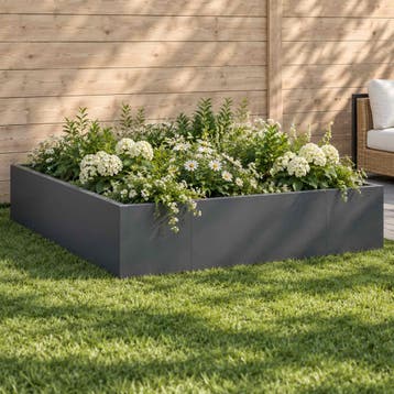 vidaXL Keermuur 8 st 300 x 100 x 40 cm Staal Antraciet, Verzenden, Nieuw