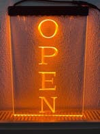 OPEN neon bord lamp LED verlichting reclame lichtbak VERTICA, Verzenden, Nieuw