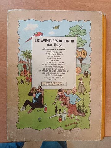 Tintin T15 - Au pays de lor noir (B4) - C - 1 Album - EO -