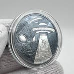 Niue. 1 Dollar 2025 Alien Abduction 1 oz – Black Proof –