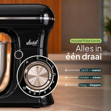 1500W Keukenmachine - Keukenrobot - 5L - Keukenmixer - Mixer, Verzenden