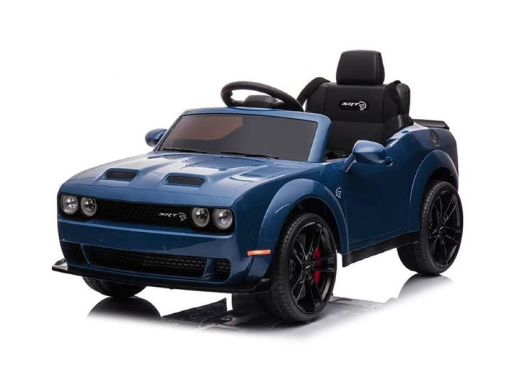 Dodge Challenger SRT, 12 volt elektrische kinderauto, Leder, Kinderen en Baby's, Speelgoed | Buiten | Accuvoertuigen, Nieuw, Ophalen of Verzenden