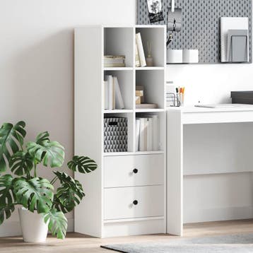 vidaXL Highboard Wit 45,5 x 34 x 127 cm, Verzenden, Nieuw