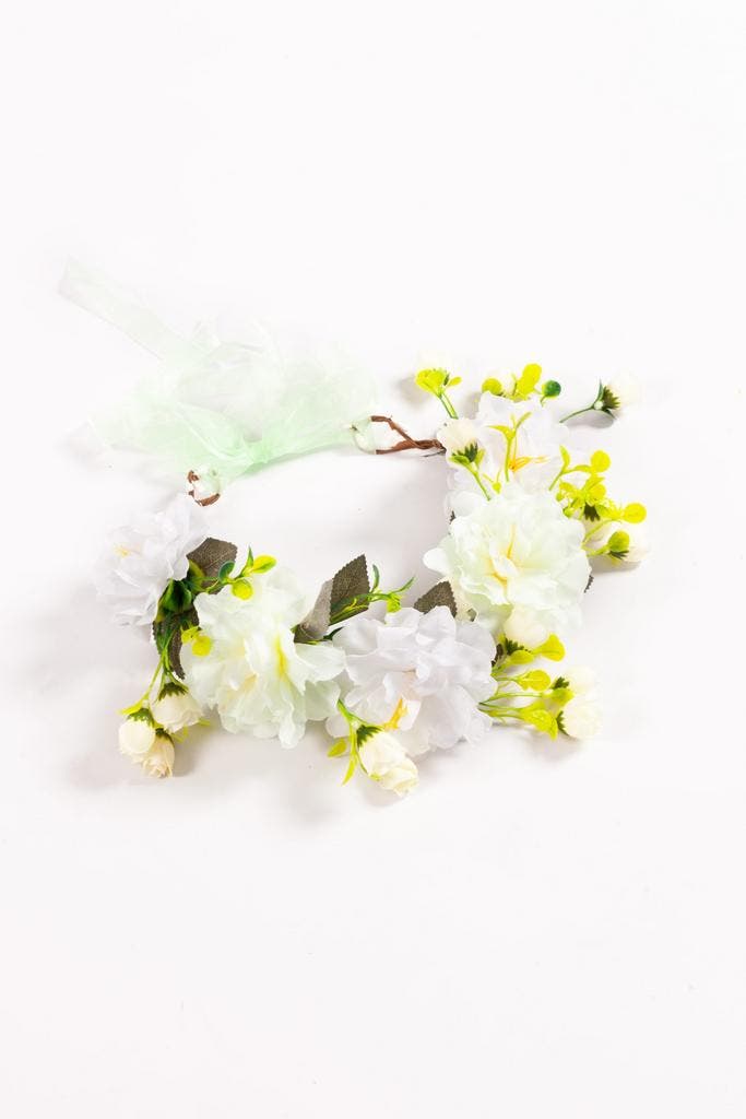 KIMU® Grote Bloemenkrans Haar Wit Witte Bloemen Haarband Dia, Vêtements | Femmes, Costumes de carnaval & Vêtements de fête, Enlèvement ou Envoi