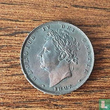 Verenigd Koninkrijk 1 farthing 1827, Verzenden, Losse munt