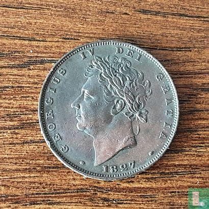 Verenigd Koninkrijk 1 farthing 1827, Postzegels en Munten, Munten | Europa | Niet-Euromunten, Losse munt, Overige landen, Verzenden