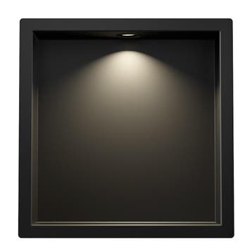 Inbouwnis Wiesbaden Demis 30x30x7cm Met Led Mat Zwart, Ophalen of Verzenden, Nieuw, Bad